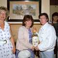 A collection bottle is presented to Guide Dogs for the Blind , Uni: Gill Leaves the James Street Vaults, Plymouth - 30th May 1986