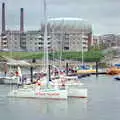 A racing catamaran: Optique Baumont, Uni: The Navy-Curtiss NC-4 Trans-Atlantic Flight, Plymouth Sound - 31st May 1986