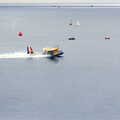 1986 The Catalina churns up the water as it speeds along