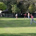 1986 Kids play footie in the park