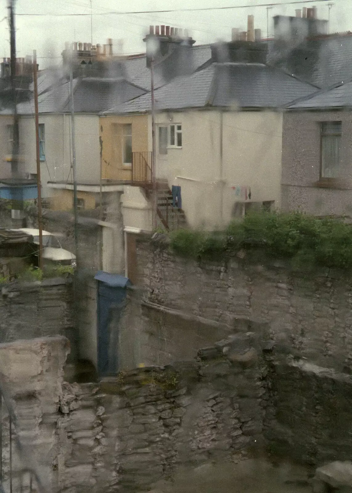 A rainy view from of the Cromwell Road window, from Uni: A Tutorial Miscellany and Cromwell Road, Plymouth Polytechnic, Devon - 2nd June 1986