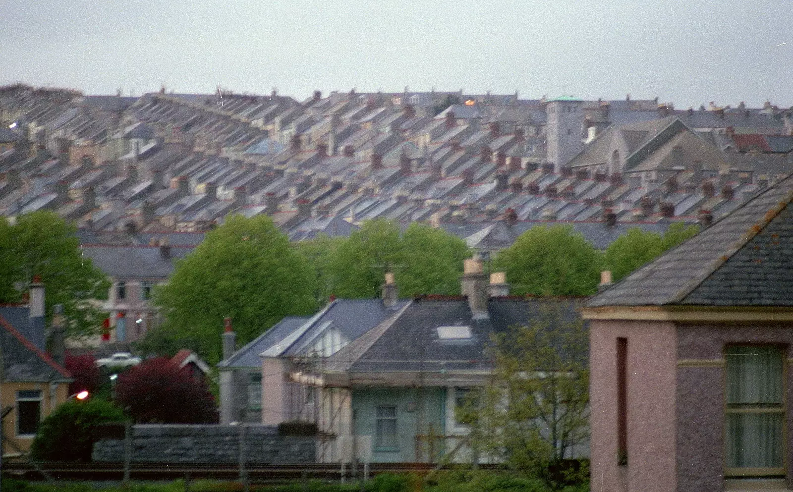 The railway line by Desborough Road, from Uni: A Tutorial Miscellany and Cromwell Road, Plymouth Polytechnic, Devon - 2nd June 1986