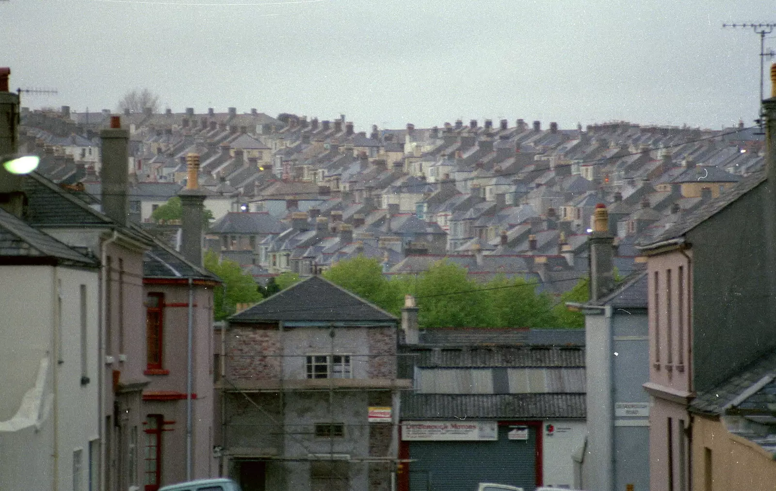 The rooftops of Plymouth, near Desborough Road, from Uni: A Tutorial Miscellany and Cromwell Road, Plymouth Polytechnic, Devon - 2nd June 1986