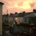 1986 A sunset from the Cromwell Road bedroom