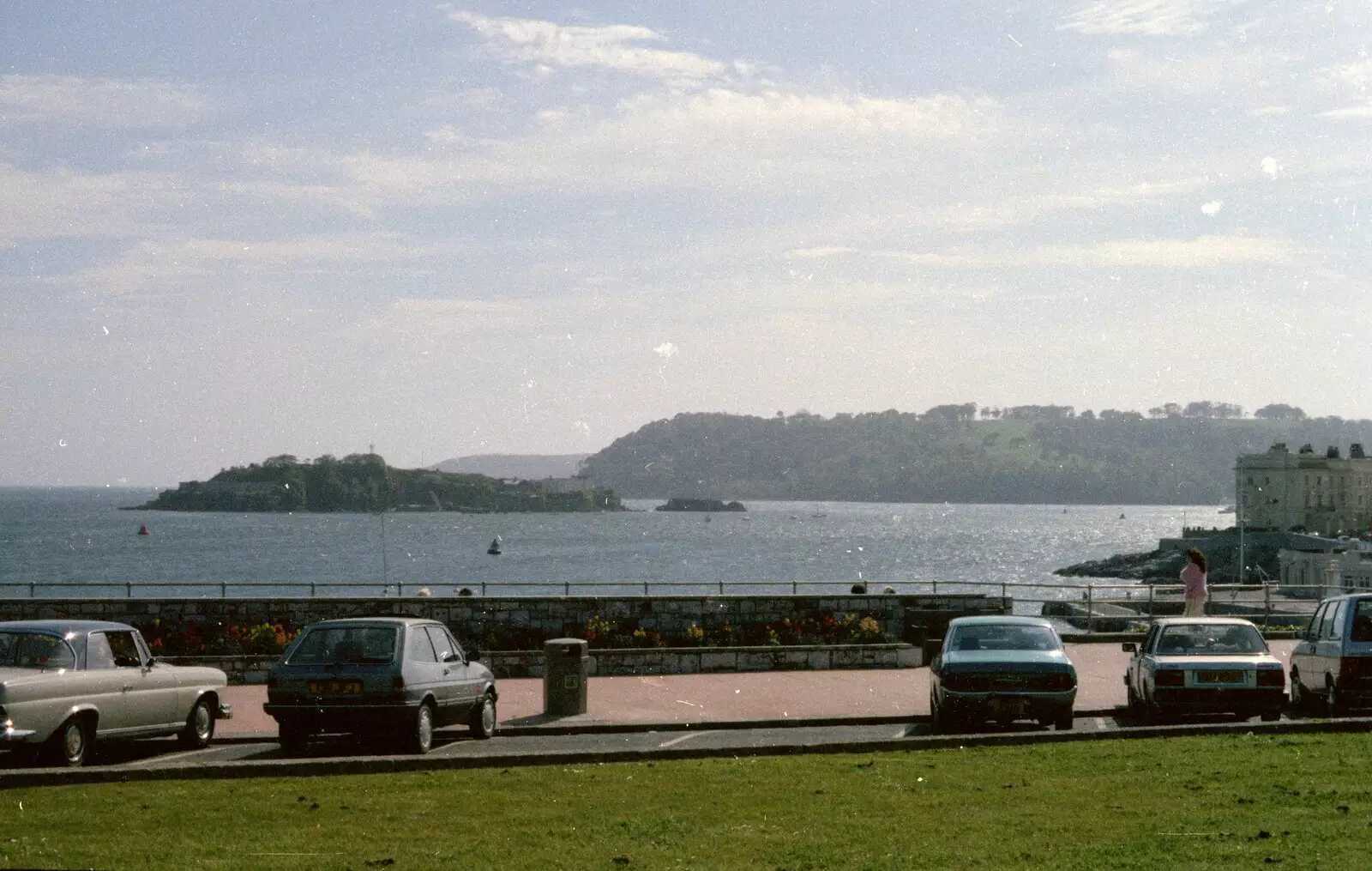 Looking out over Drake's Island and the Sound, from Uni: A Tutorial Miscellany and Cromwell Road, Plymouth Polytechnic, Devon - 2nd June 1986