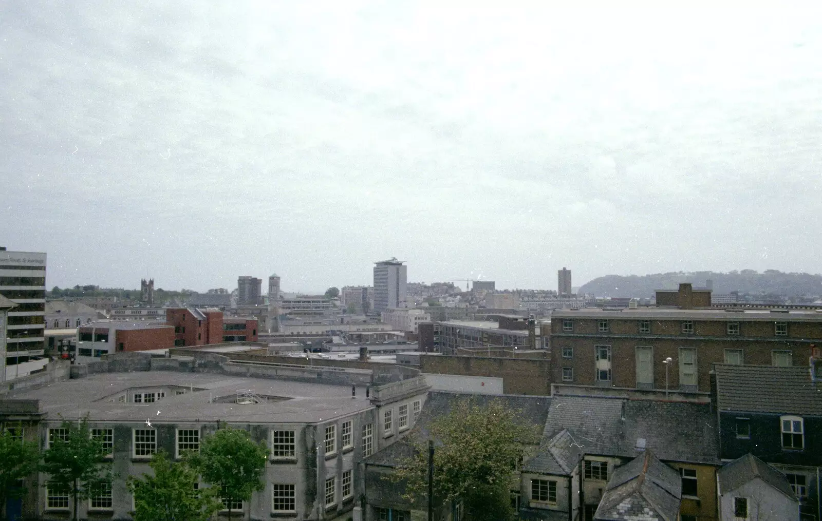 A view over Plymouth from the GTB canteen, from Uni: A Tutorial Miscellany and Cromwell Road, Plymouth Polytechnic, Devon - 2nd June 1986