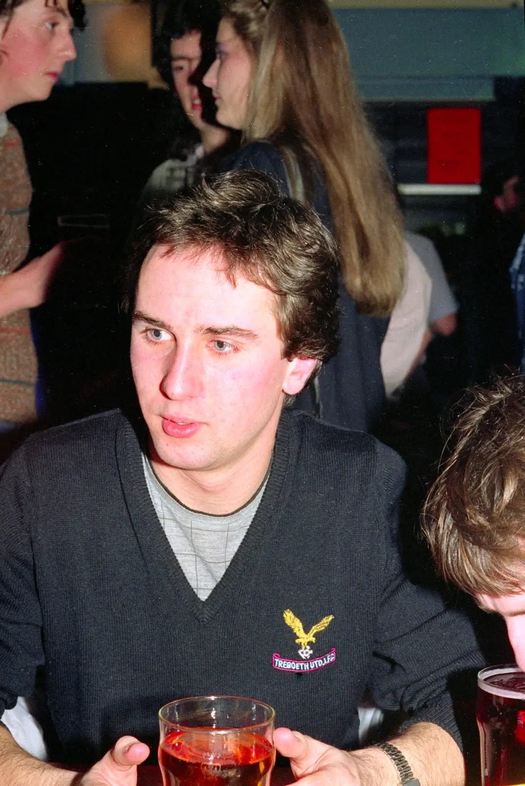 Riki, with his Treboeth FC top, from Uni: PPSU Office Staff and a Night in the Students' Union Bar, Plymouth - 10th June 1986