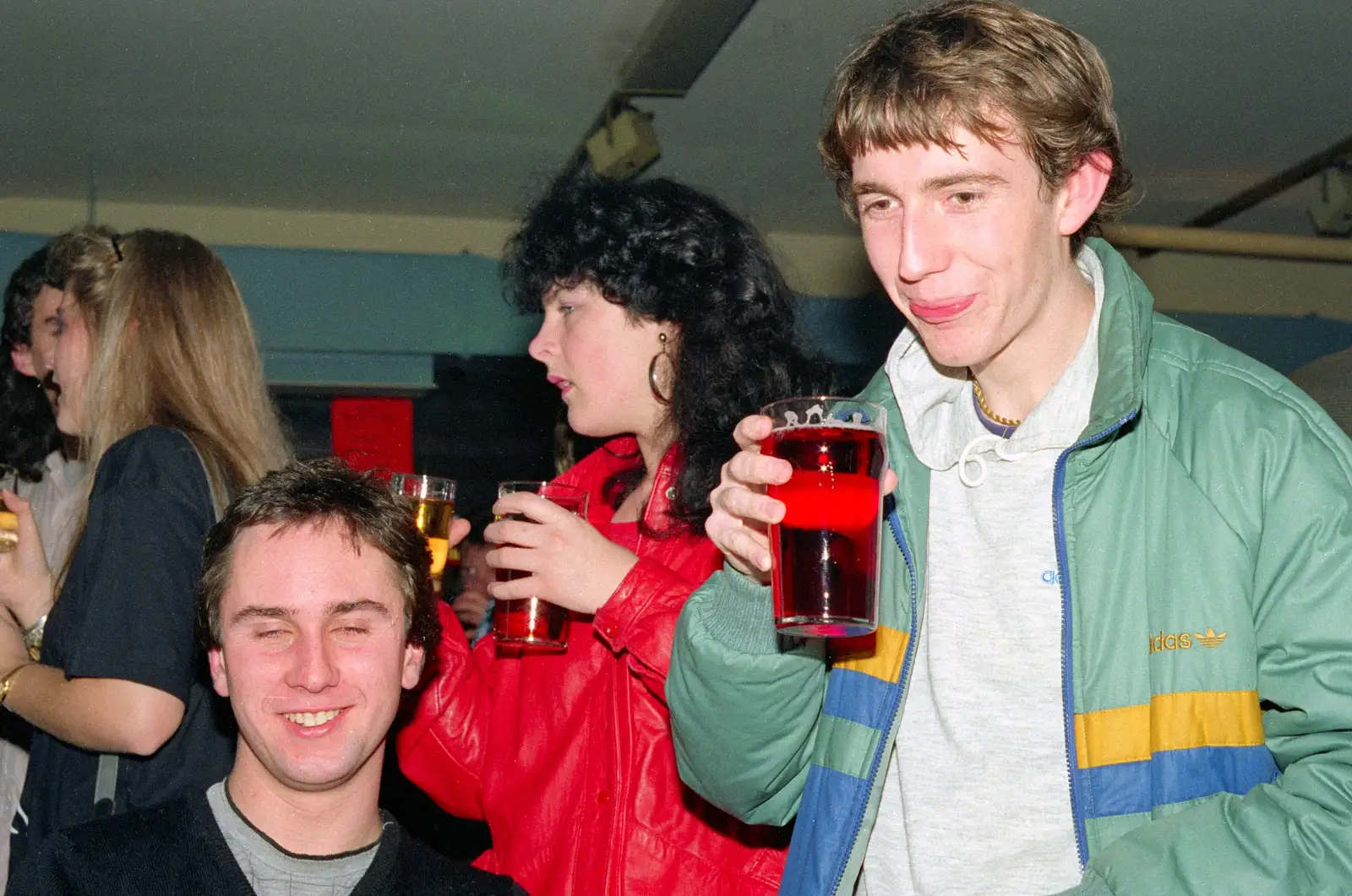 Riki and Dave, from Uni: PPSU Office Staff and a Night in the Students' Union Bar, Plymouth - 10th June 1986