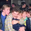 Sam Kennedy and his girfriend, with others, Uni: PPSU Office Staff and a Night in the Students' Union Bar, Plymouth - 10th June 1986