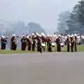 The Royal Marines band strikes up, Uni: Twenty One Guns and Footie on the Beach, Plymouth Hoe and Salcombe, Devon - 15th June 1986