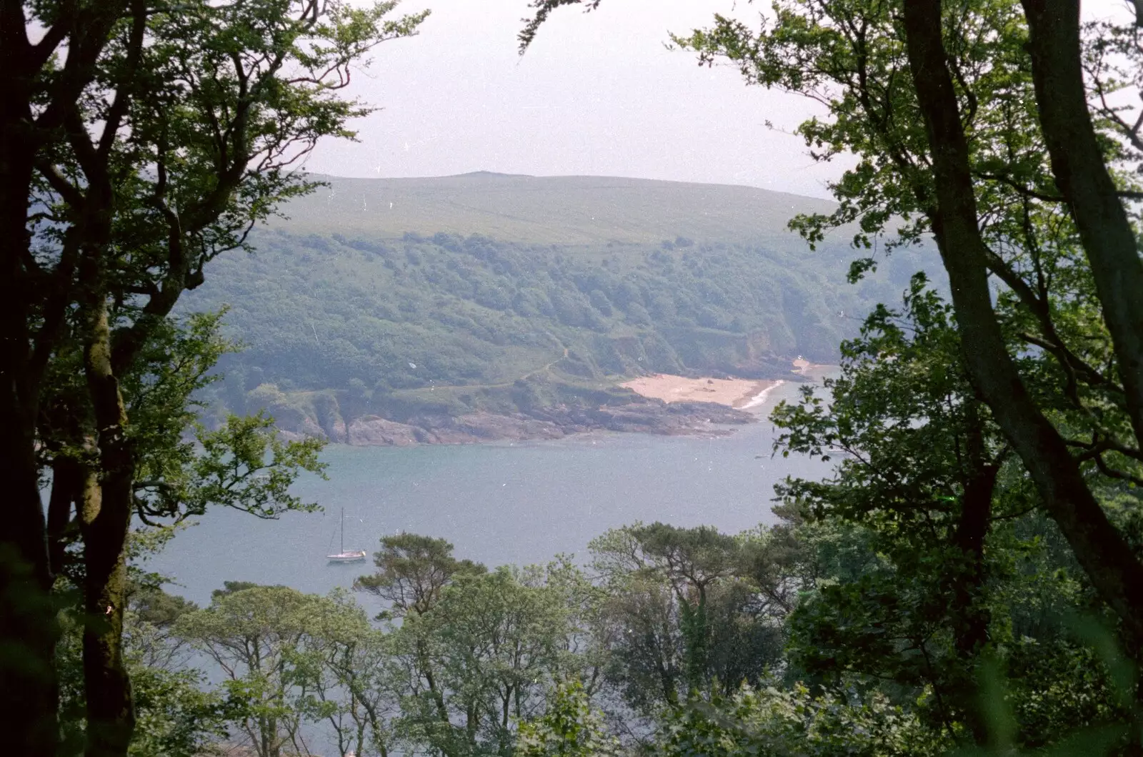 High in the hills overlooking Salcombe, from Uni: Twenty One Guns and Footie on the Beach, Plymouth Hoe and Salcombe, Devon - 15th June 1986