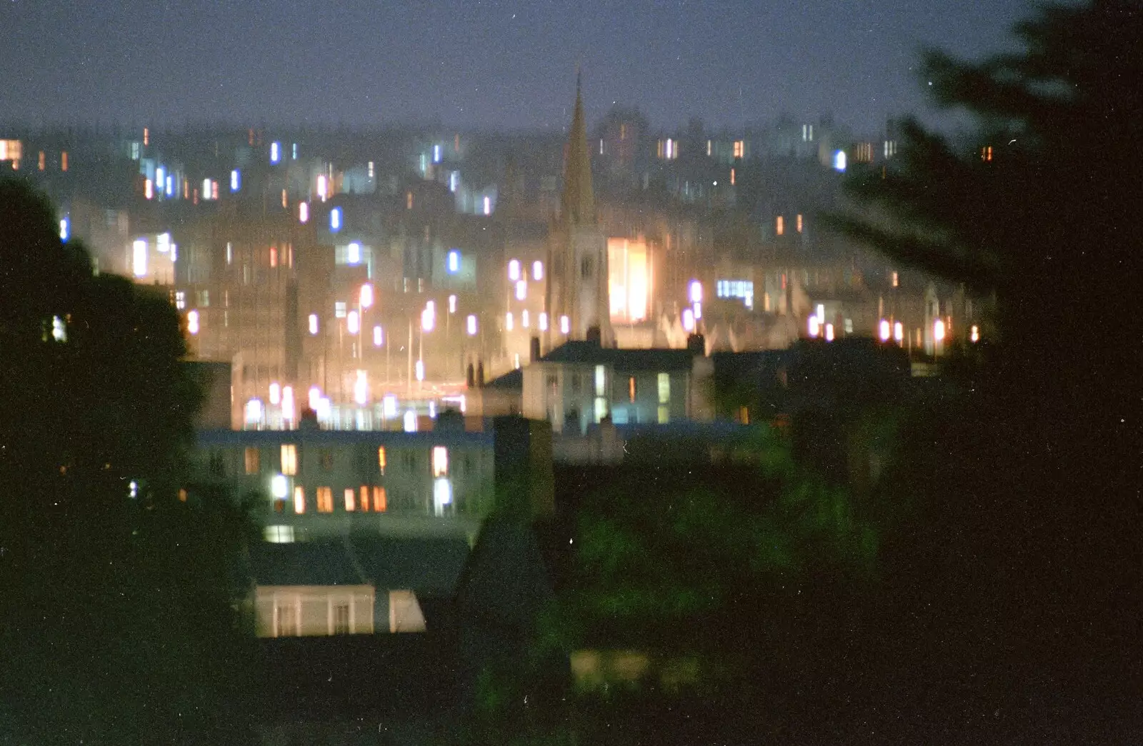 A blurry view of the Barbican, from Uni: Twenty One Guns and Footie on the Beach, Plymouth Hoe and Salcombe, Devon - 15th June 1986