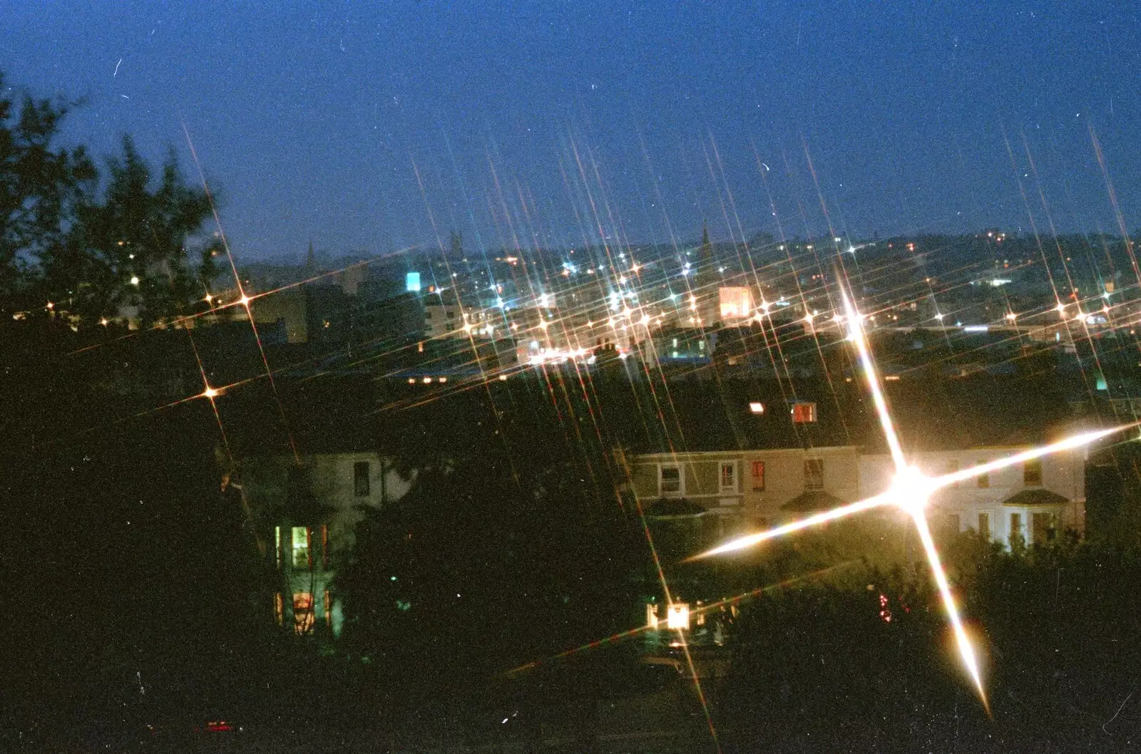 The Barbican through a starburst filter, from Uni: Twenty One Guns and Footie on the Beach, Plymouth Hoe and Salcombe, Devon - 15th June 1986