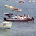 Uni: Twenty One Guns and Footie on the Beach, Plymouth Hoe and Salcombe, Devon - 15th June 1986, Cap'n Birdseye takes passengers over the river