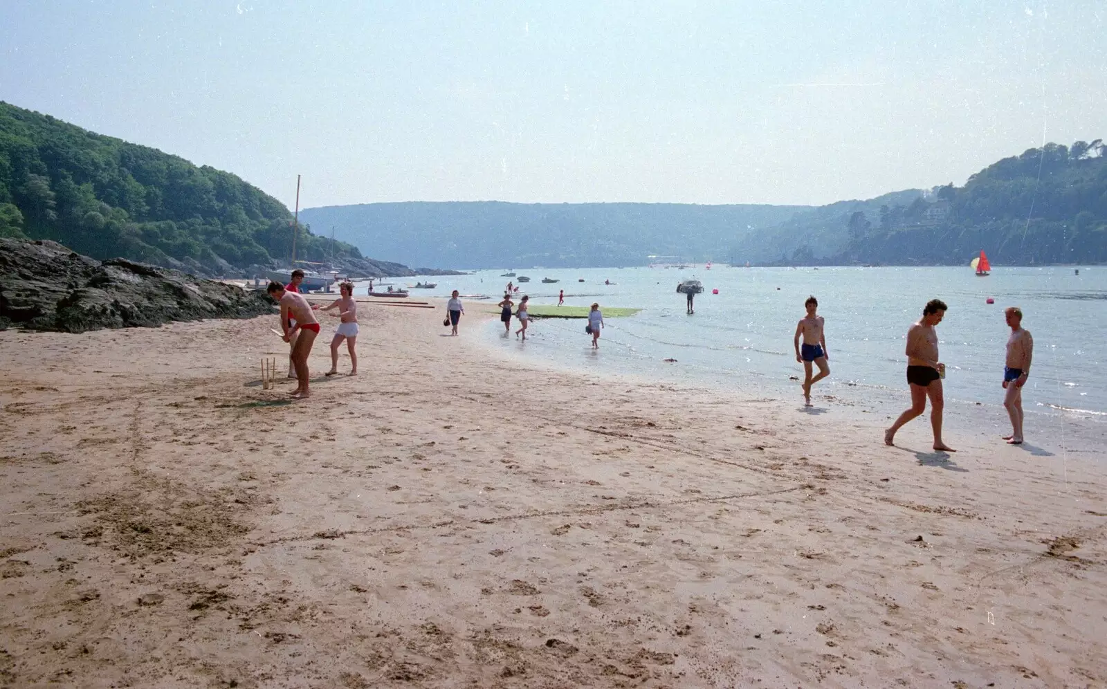 On the beach, from Uni: Twenty One Guns and Footie on the Beach, Plymouth Hoe and Salcombe, Devon - 15th June 1986