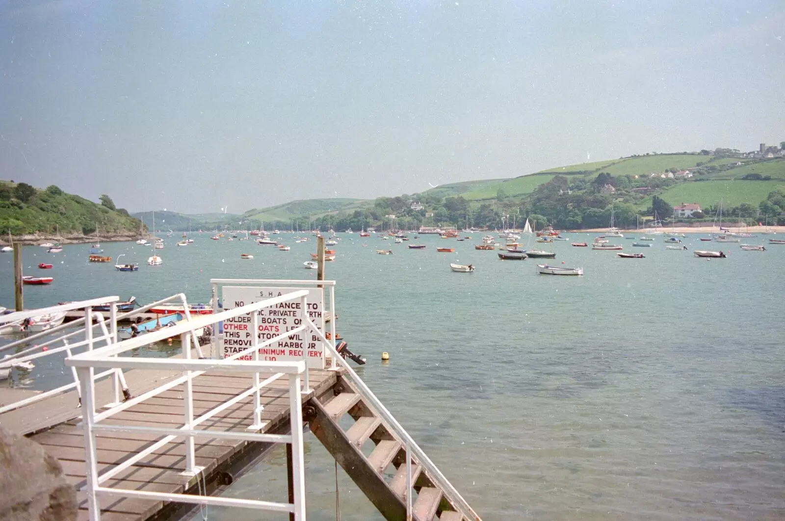 The Salcombe Jetty, from Uni: Twenty One Guns and Footie on the Beach, Plymouth Hoe and Salcombe, Devon - 15th June 1986