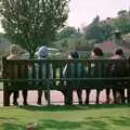 Old people on a bench in Bournemouth, Network Day with Hamish, The South East - 21st June 1986