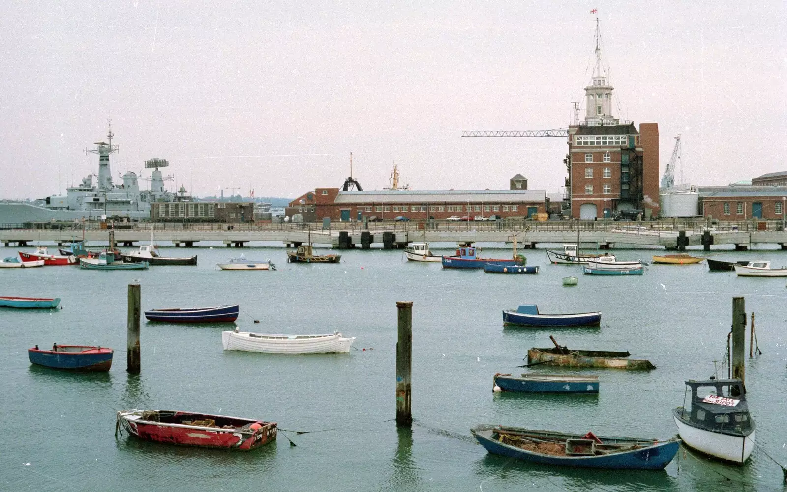 A type-12 Leander-class frigate at Portsmouth, from Network Day with Hamish, The South East - 21st June 1986