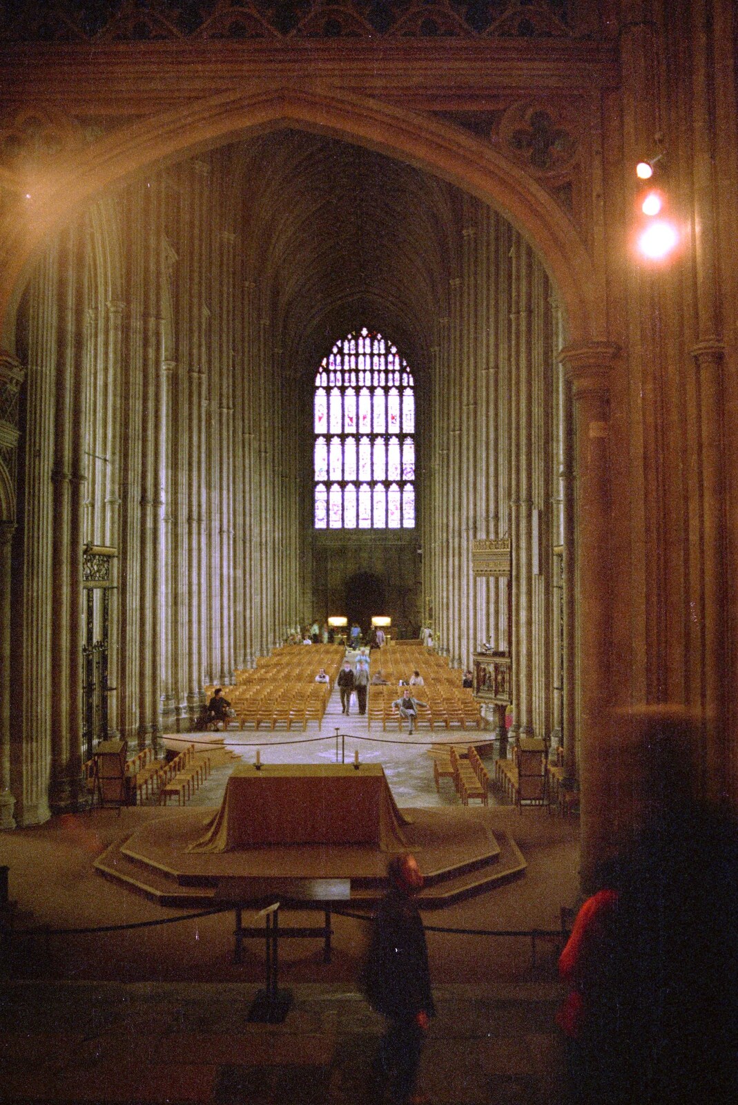 Inside Canterbury cathedral from Network Day with Hamish, The South East - 21st June 1986