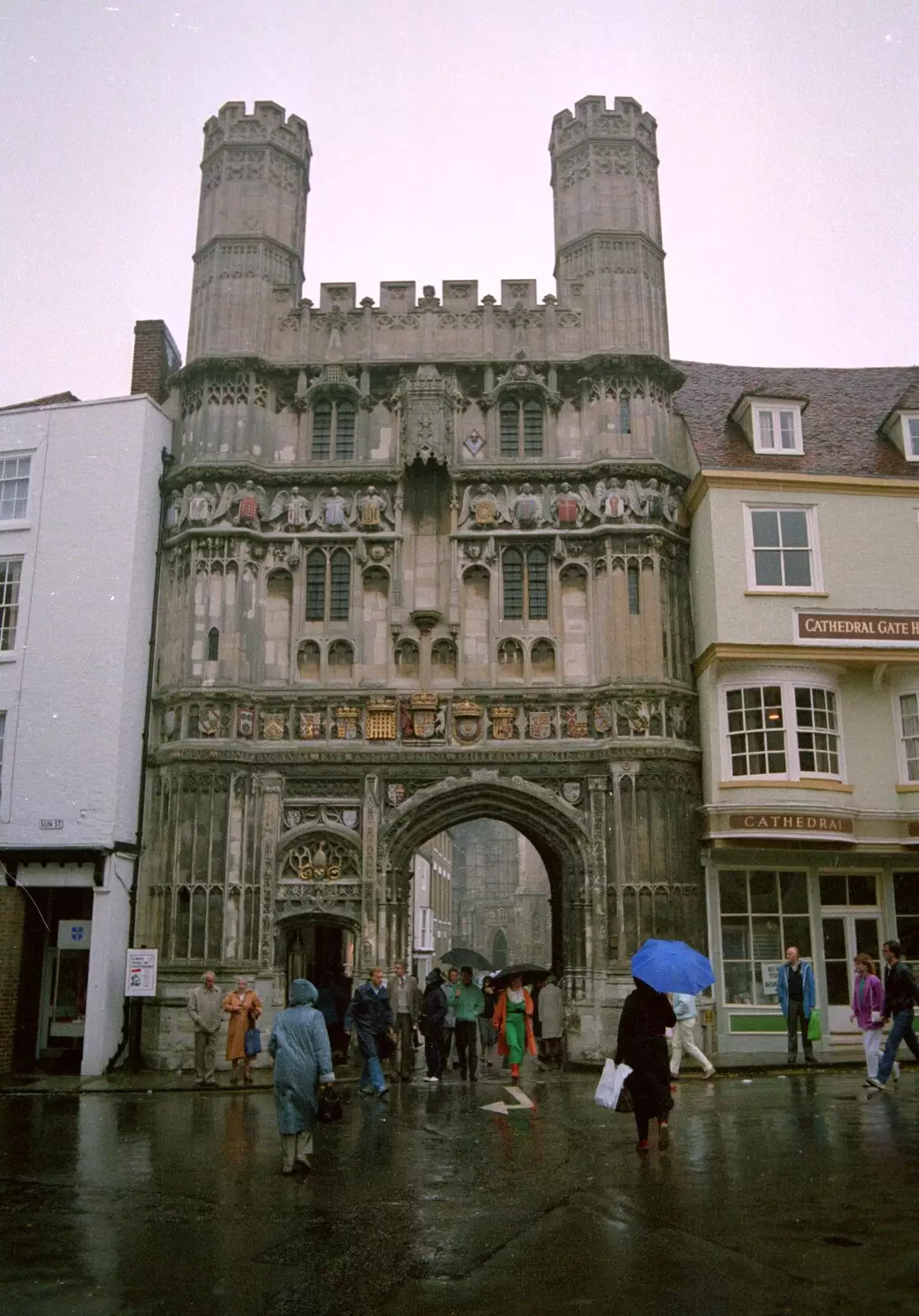 The Cathedral gate in Canterbury, from Network Day with Hamish, The South East - 21st June 1986