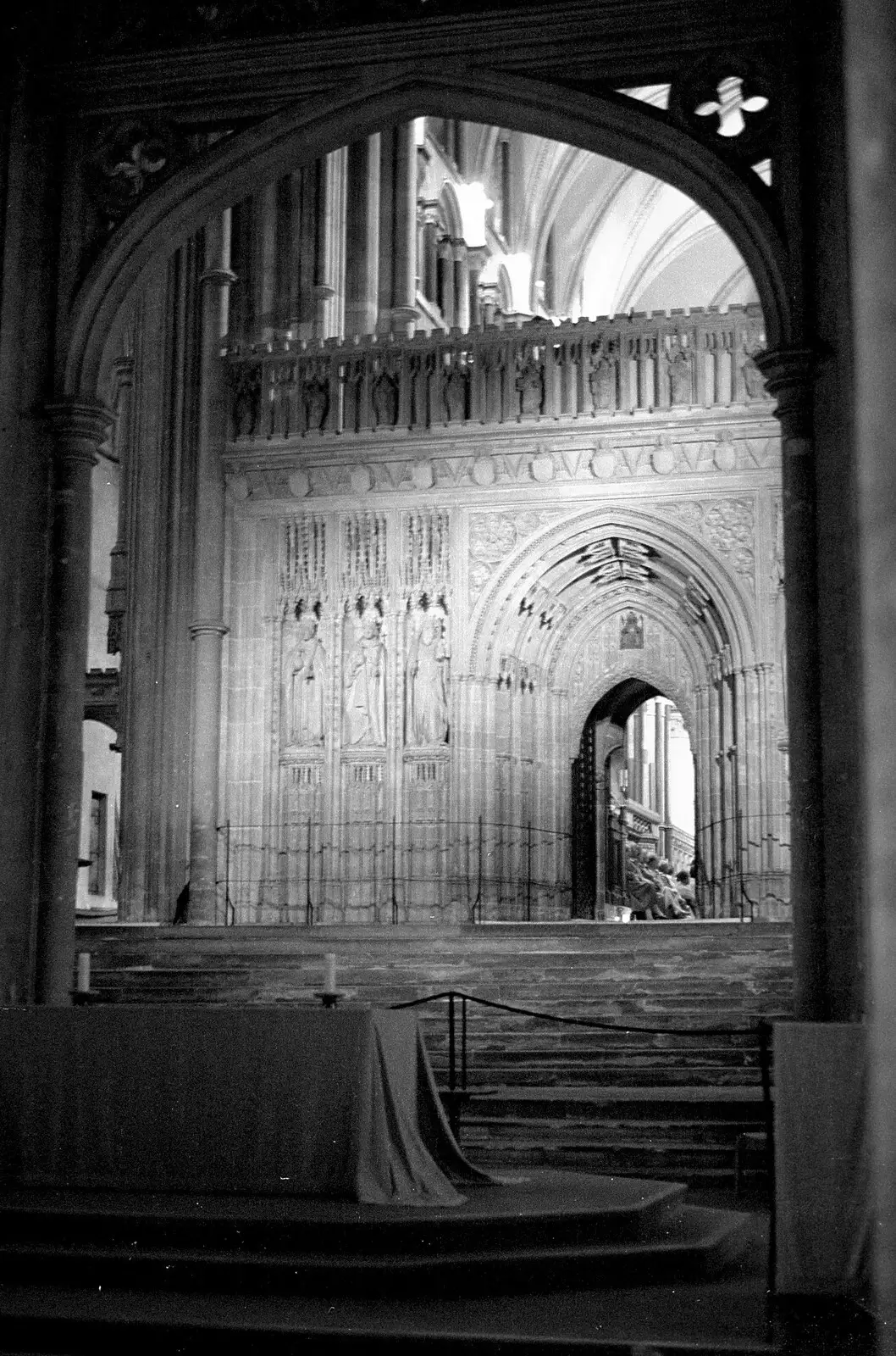 An archway and stone steps in Canterbury, from Network Day with Hamish, The South East - 21st June 1986