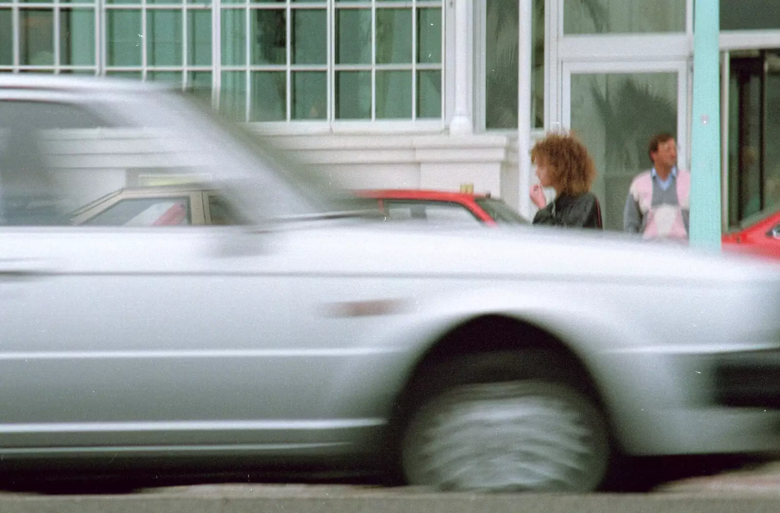 Cars whizz by, from Network Day with Hamish, The South East - 21st June 1986