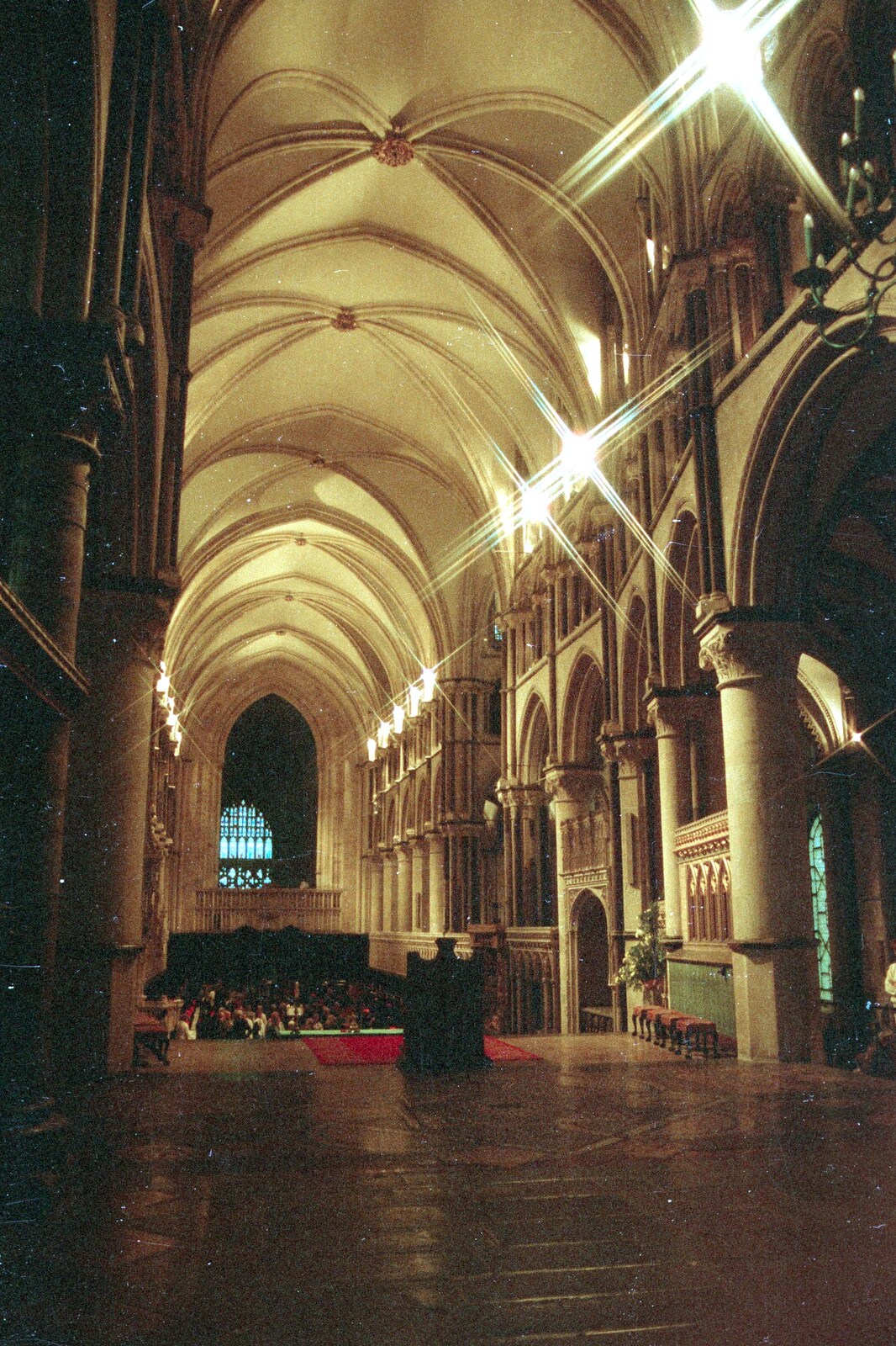 The nave of Canterbury Cathedral from Network Day with Hamish, The South East - 21st June 1986