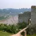 A view from the top of a castle tower, A Trip to Chepstow, Monmouthshire, Wales - 5th July 1986