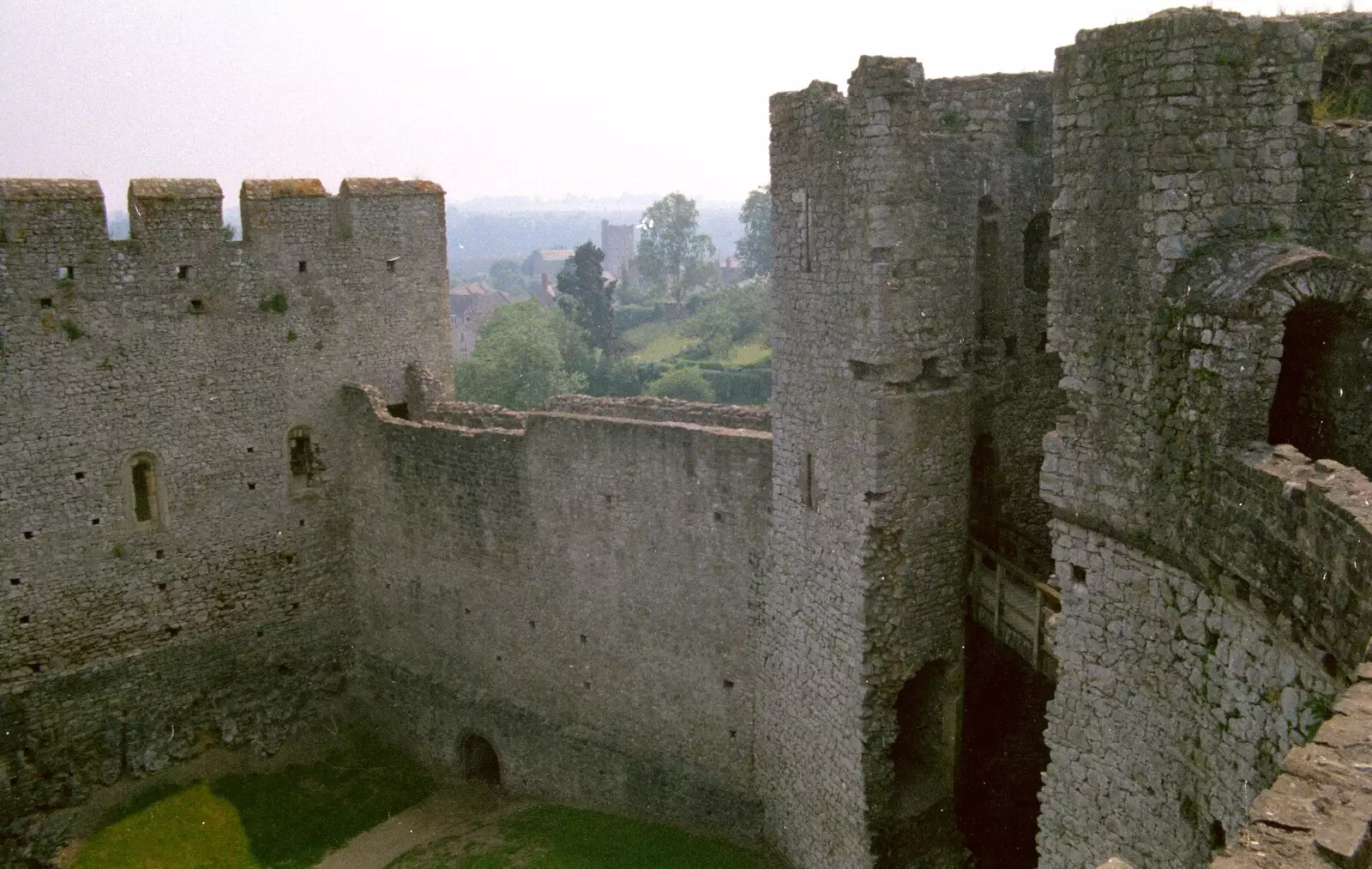 Inside Chepstow Castle, from A Trip to Chepstow, Monmouthshire, Wales - 5th July 1986