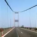 A view of the cables as we drive over the Severn Bridge, A Trip to Chepstow, Monmouthshire, Wales - 5th July 1986