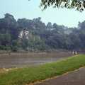 Some dude sits on the bank by the river, A Trip to Chepstow, Monmouthshire, Wales - 5th July 1986