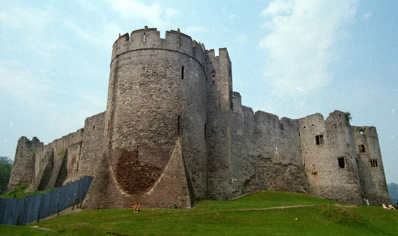 The imposing pile of Chepstow Castle, from A Trip to Chepstow, Monmouthshire, Wales - 5th July 1986