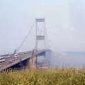 National Express coaches on the Severn Bridge, A Trip to Chepstow, Monmouthshire, Wales - 5th July 1986