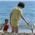 People on the beach, A Ford Cottage Miscellany, Barton on Sea, Hampshire - 7th July 1986