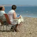 An old couple on the beach, A Ford Cottage Miscellany, Barton on Sea, Hampshire - 7th July 1986