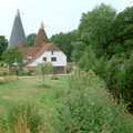 A pastoral oast-house scene, A Trip to Groombridge, Kent - 10th July 1986