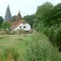 A pastoral oast-house scene, A Trip to Groombridge, Kent - 10th July 1986