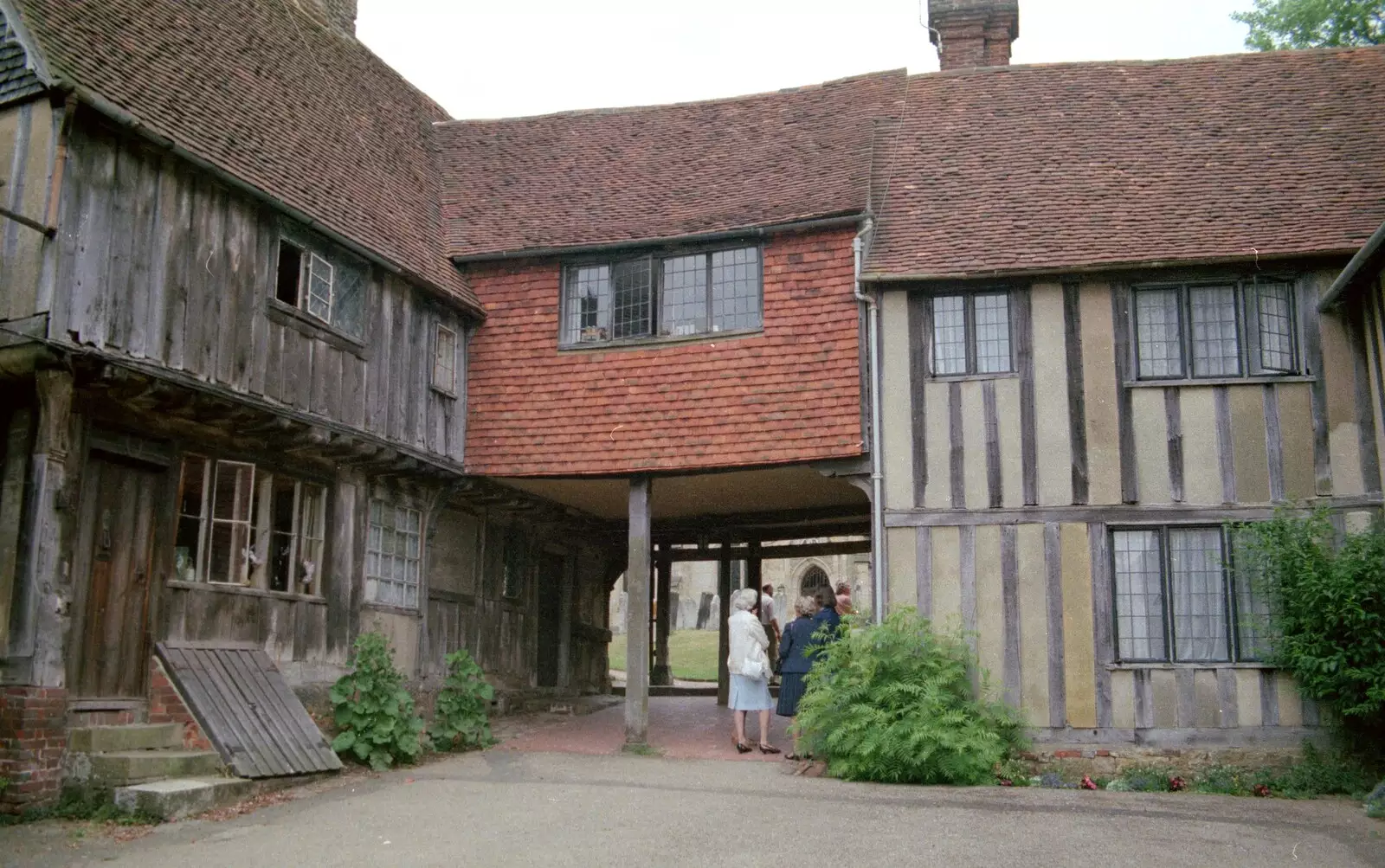 Half-timbered buildings in Pevensey, from A Trip to Groombridge, Kent - 10th July 1986