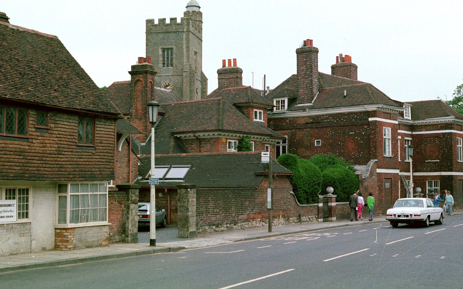 Sevenoaks high street from A Trip to Groombridge, Kent - 10th July 1986