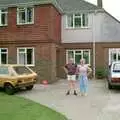 Dave's parents outside their house, A Trip to Groombridge, Kent - 10th July 1986