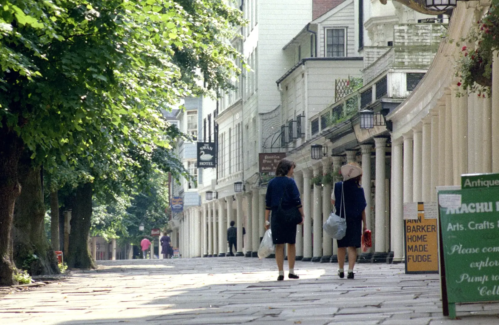 Another view of the Pantiles, from A Trip to Groombridge, Kent - 10th July 1986