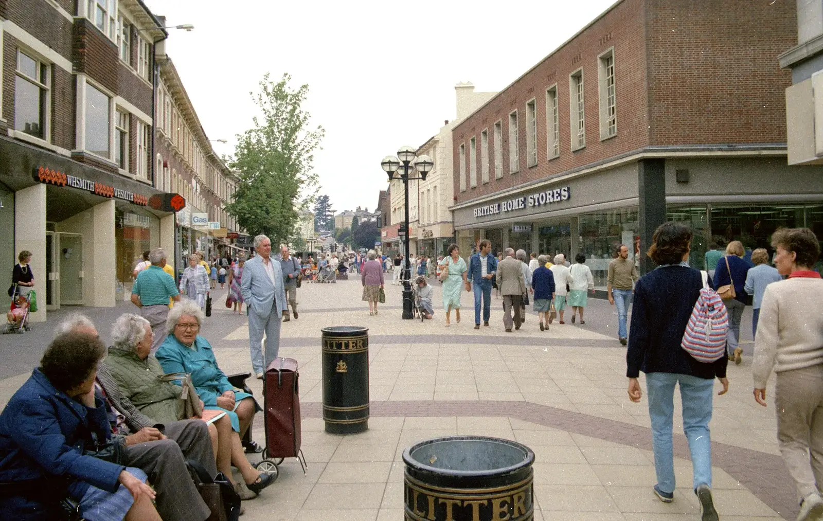 A British Home Stores on the high street, from A Trip to Groombridge, Kent - 10th July 1986