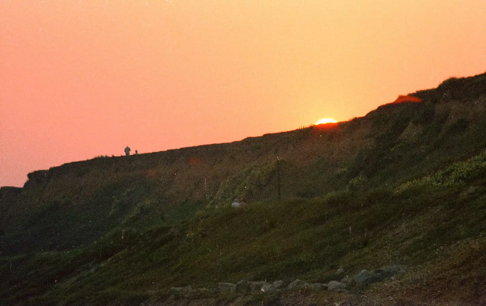 The cliffs of Barton on Sea, from On the Beach Again and the CB Gang at the Pub, Barton on Sea and Hordle, Hampshire - 12th July 1986