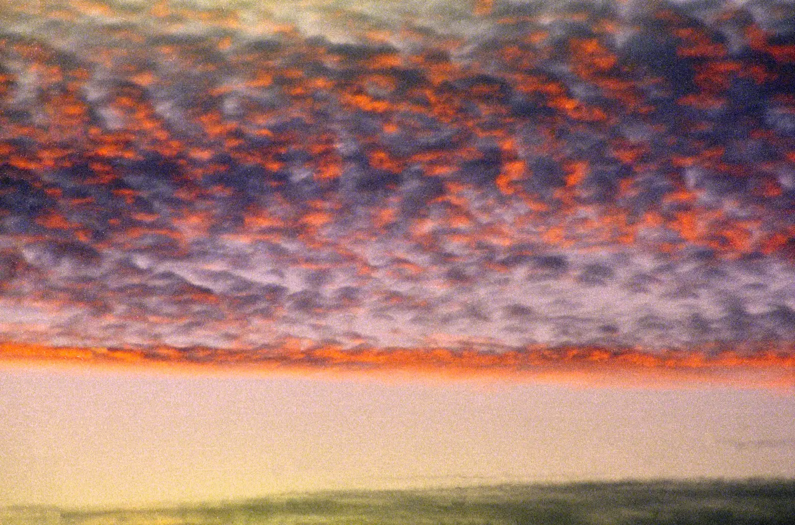 An interesting sunset, from Harvester Way Randomness, Lymington, Hampshire - 14th July 1986