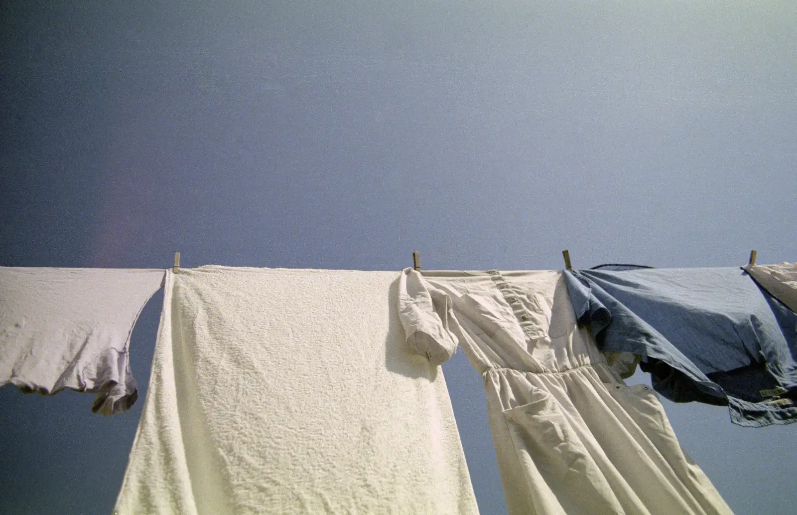 Washing on the line, from Harvester Way Randomness, Lymington, Hampshire - 14th July 1986