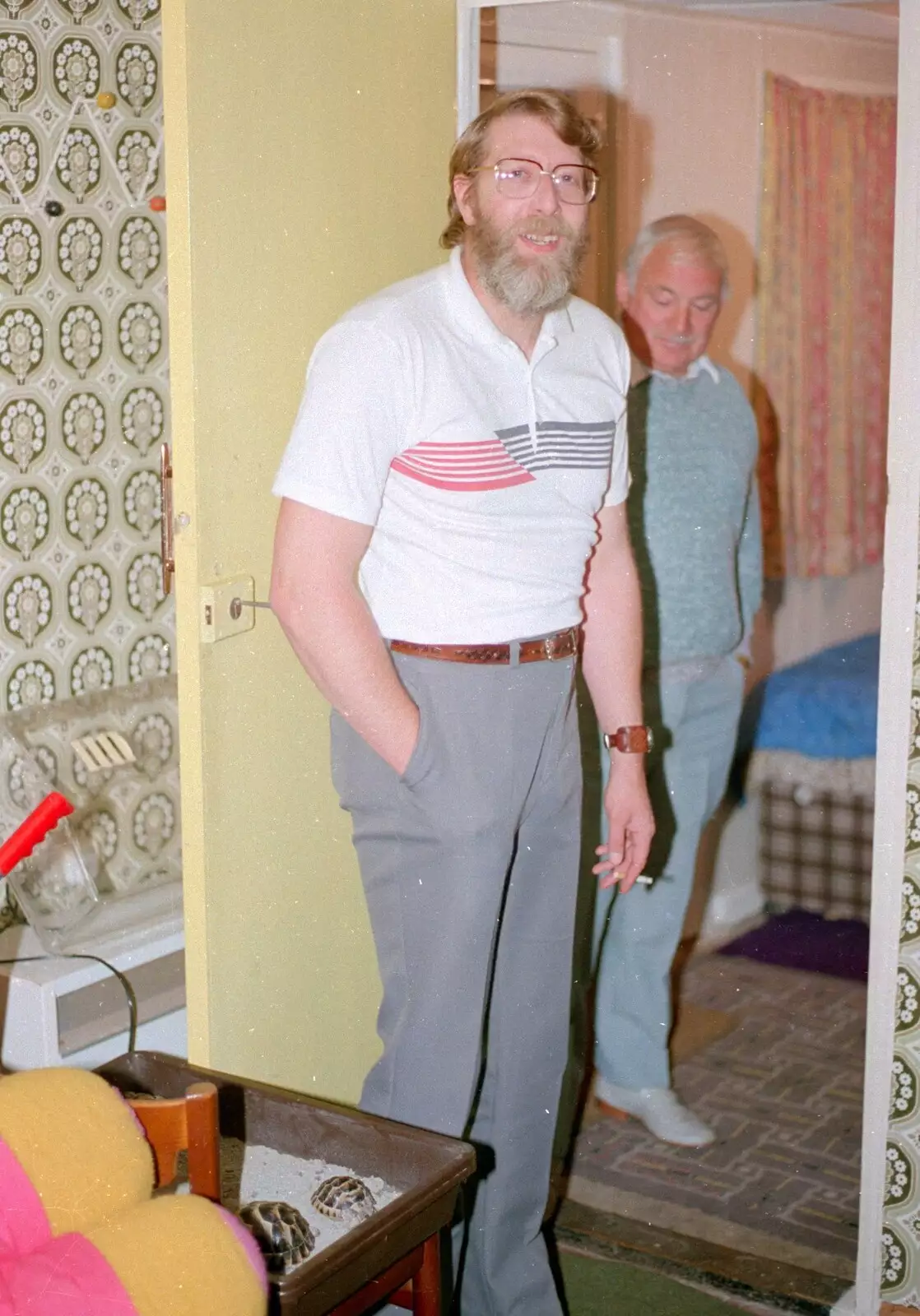 Pete roams around, from A CB Radio Party, Stem Lane, New Milton - 15th July 1986