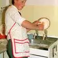 A spot of washing up occurs, A CB Radio Party, Stem Lane, New Milton - 15th July 1986