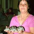 Pauline gets her tortoises out again, A CB Radio Party, Stem Lane, New Milton - 15th July 1986