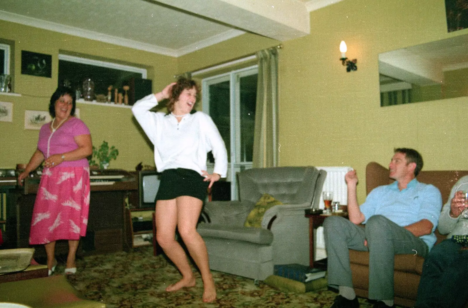 More crazy dancing, from A CB Radio Party, Stem Lane, New Milton - 15th July 1986