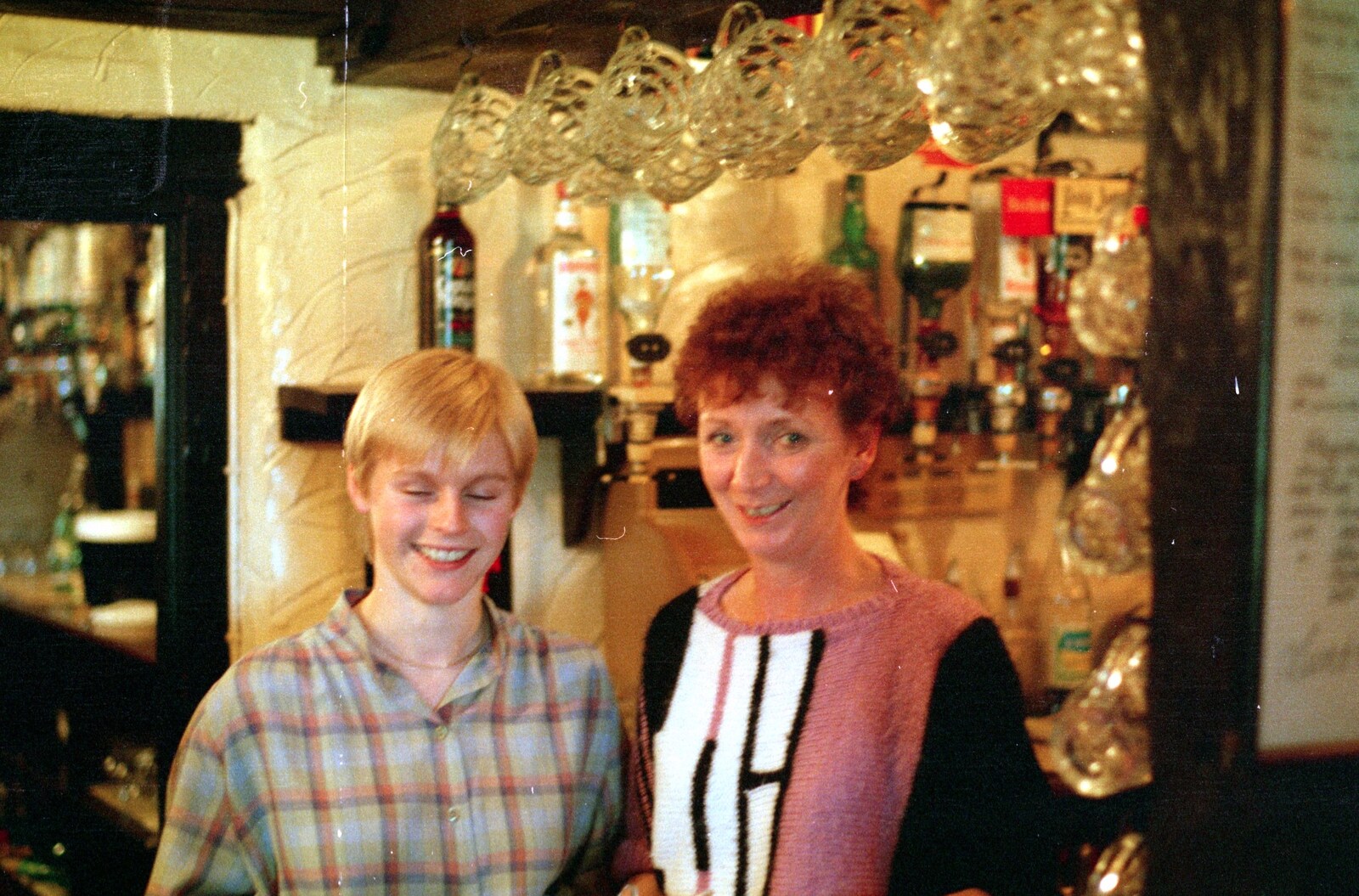 Gaye Stubbs in the Three Tuns at Bransgore from A Vineyard Miscellany, Bransgore and the New Forest - 18th July 1986